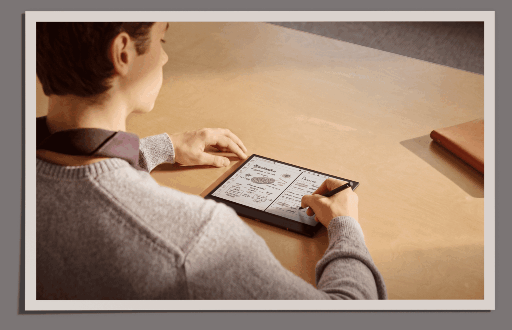 Czytnik e-book z obsługą rysika