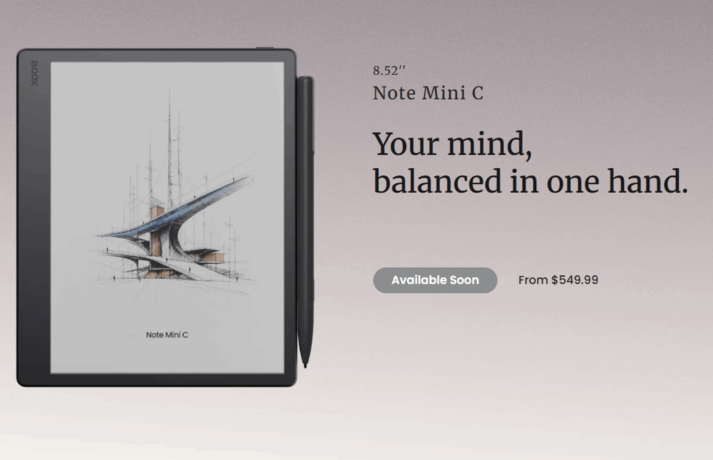E-notatnik Onyx Boox Note Mini C