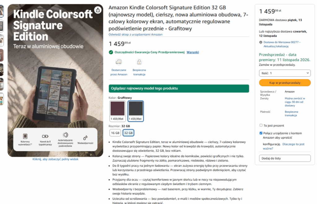 Kindle Colorsoft 2026