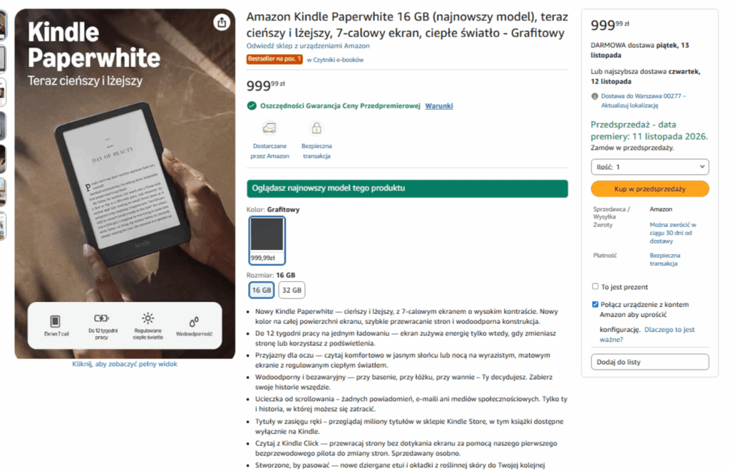 Kindle Paperwhite 2026